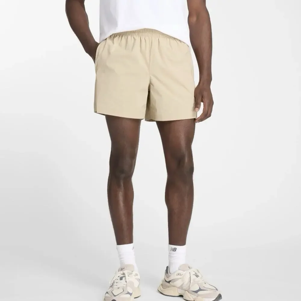 New Balance Shorts Sz Large Mens Light Brown Woven 5